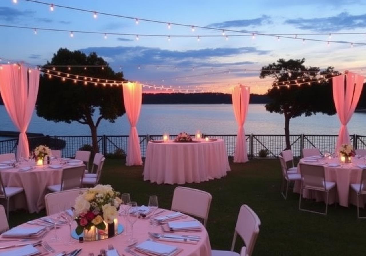 Casamento ao entardecer